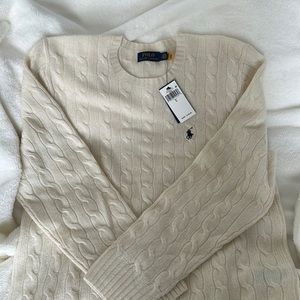 Polo Ralph Lauren Cable-Knit Wool-Cashmere Sweater